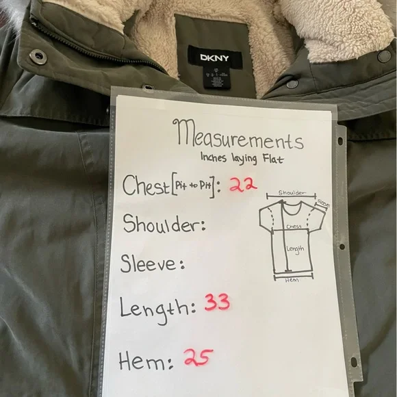 DKNY Parka Fur Trim Hooded, zippered Belted Warm Jacket - Picture 9 of 10